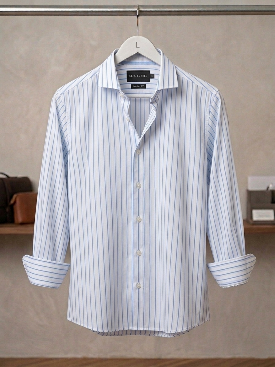 6860RAYMLCE - CAMISA TEA SKSP CELESTE